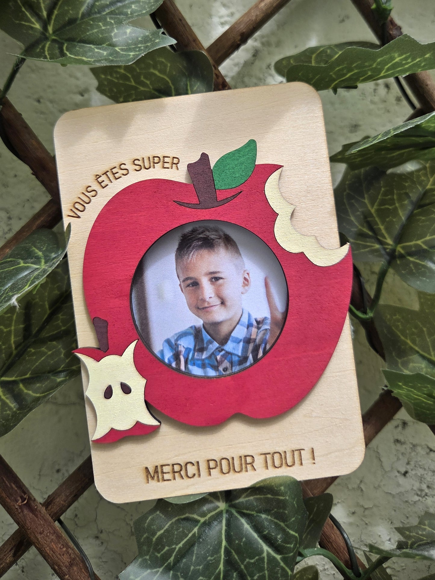 Magnet photo pour frigo "Vous êtes super - Merci pour tout !"