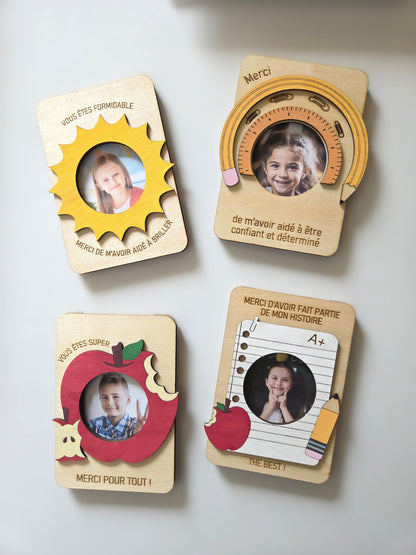 Magnet photo pour frigo "Vous êtes super - Merci pour tout !"